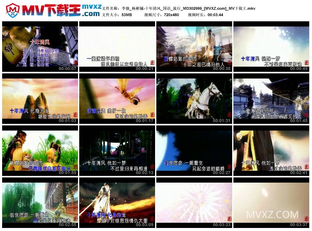 李骁_杨彬铖-十年清风_国语_流行_MD302999